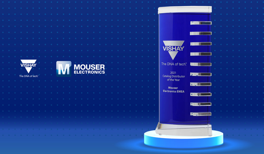 Mouser Wins Trio of Top Distributor Awards from Vishay